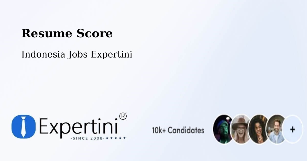 Resume Score & Job Description Match Tool – Depok - Indonesia Jobs Expertini